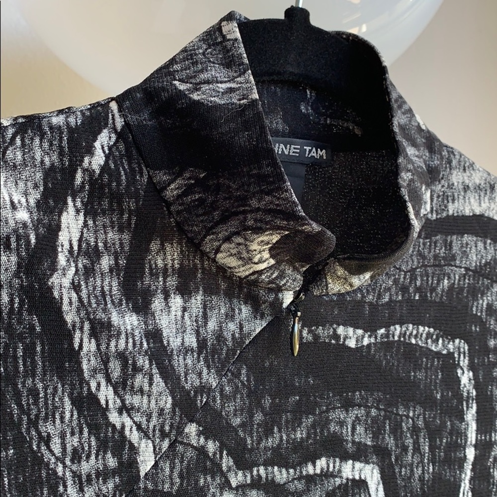 Vivienne Tam Chinese Style Mesh Cheong Sam Dress